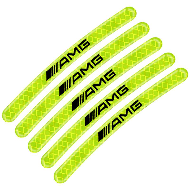 

Светоотражающие наклейки на ступицу колеса автомобиля, светящиеся аксессуары для обода шины для Mercedes Benz AMG GLE GLS GLC CLA GLB ML C500 C200 C300 W204 W206 W205 W212 W203