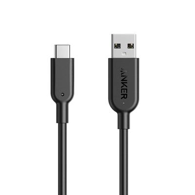 Câble Anker PowerLine II compatible avec Galaxy S10 S9 iPad Pro iPad Air 5 Air et autres appareils USB-C et USB-A 3.1(Gén2) (0,9 m Noir) [USB-IF