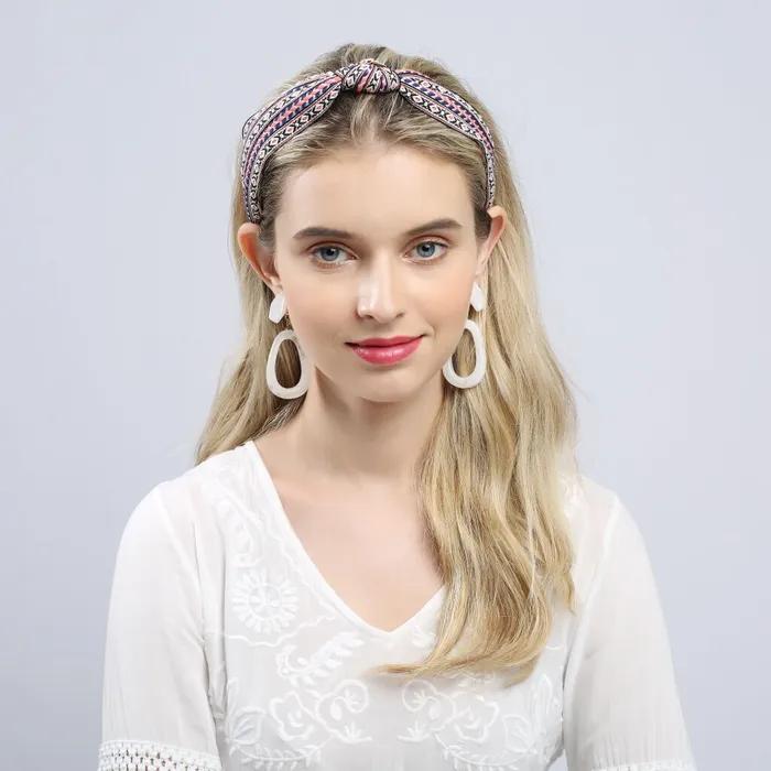 LALA Bandana Wide Hairband - Pink