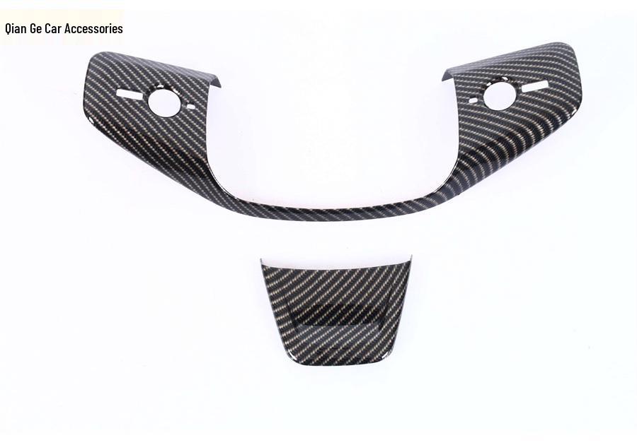 Nio 24 Model L60 Carbon Fiber Grain Interior Accessories: Gear Shift Frame, Lift Switch, Steering Wheel.