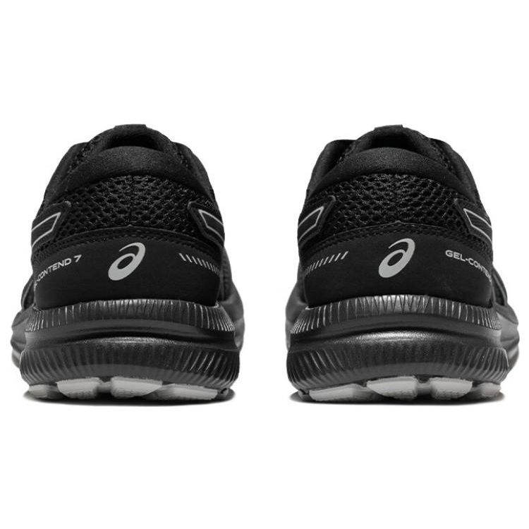 Asics Gel-Contend 7 Esportivo Minimalista Tecido Couro Sintético Cano Baixo Casual Longa Distância Curta Distância Urbano Deslocamento Sapatos de Corrida 1012B540-001