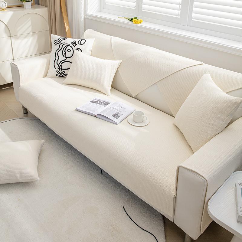 

Подушки для дивана из хлопка и льна на все времена года, нескользящие подушки, простой чехол для дивана кремового цвета, спинка 70*70