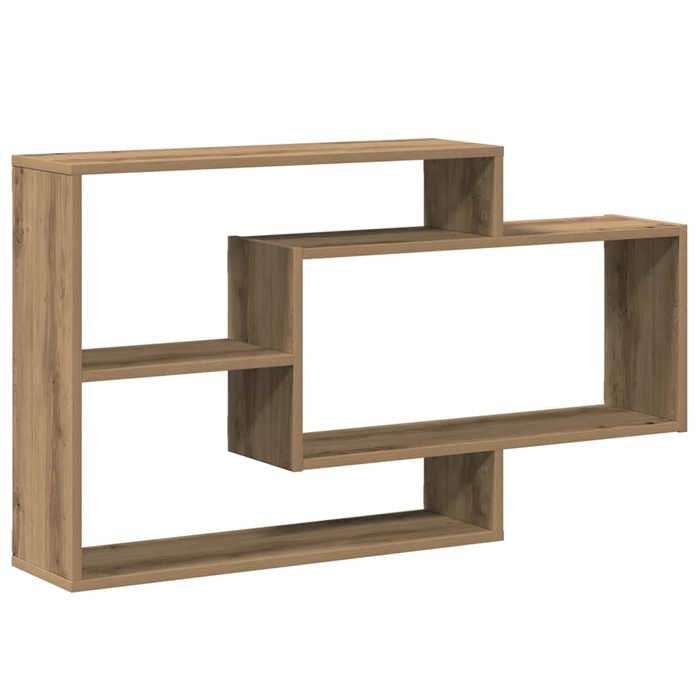 VidaXL Étagère murale chêne artisanal 104x20x58,5 cm bois d'ingénierie, étagère flottante, étagère murale d'exposition, 855823