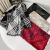 Versatile Premium Plaid Scarf Classic British Plaid Women's Autumn and Winter Imitation Cashmere Thickened Warm Scarf Large Shawl