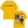 Rapper JAY WHEELER Tour 2025 Graphic T Shirts Unisexs Retro Fashion Cotton Short Sleeve Tshirt Unisex Hip Hop Gothic Clothing Tshirt