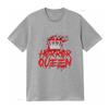 Scary Horror Movie Blood Crown Queen T Shirt vintage Washed Comfortable Top For Everyday Wear Breathable Stylish Slightly