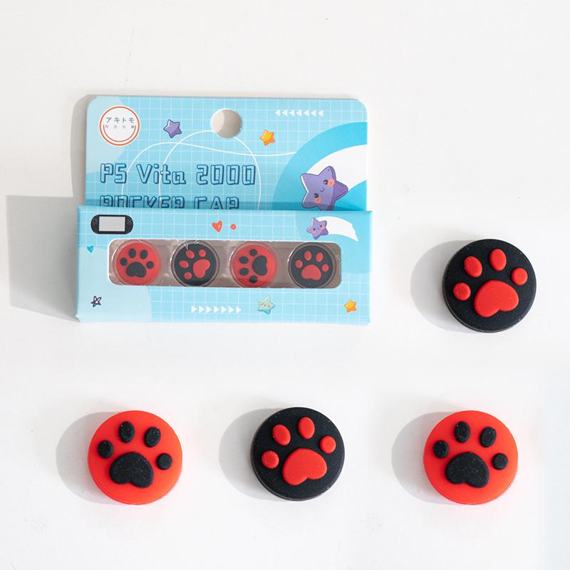 Cat Paw Joystick Caps for PSVita 1000/2000 - Protective Button Covers
