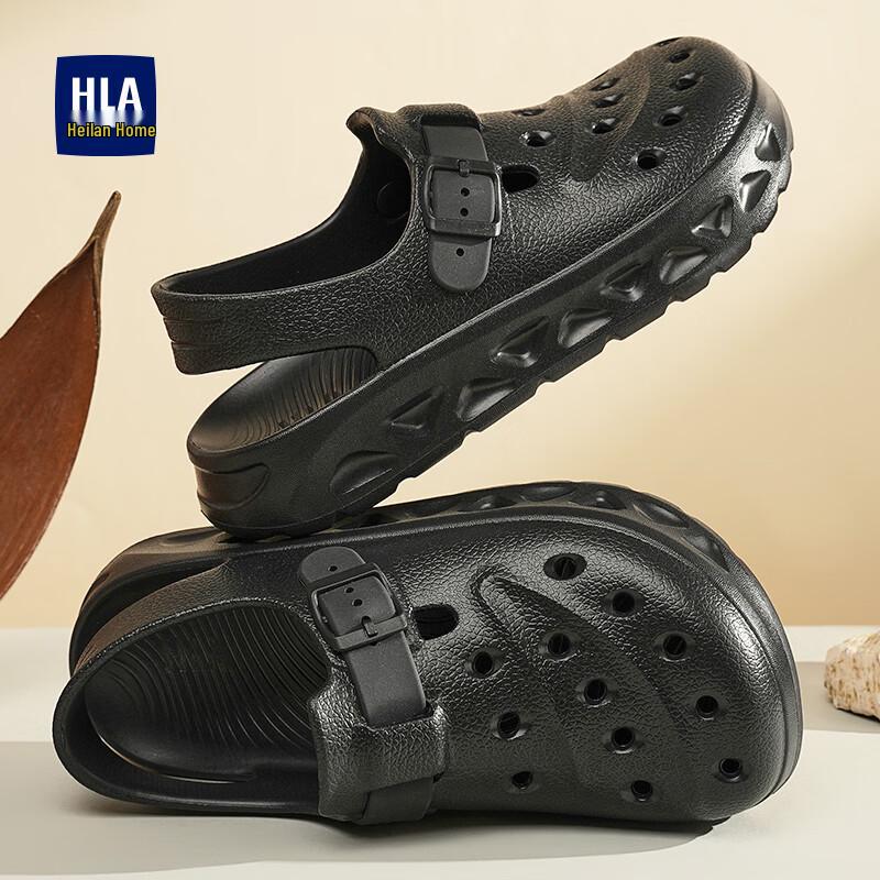 HLA Men s Casual Covered-Toe Clog Sandals 43