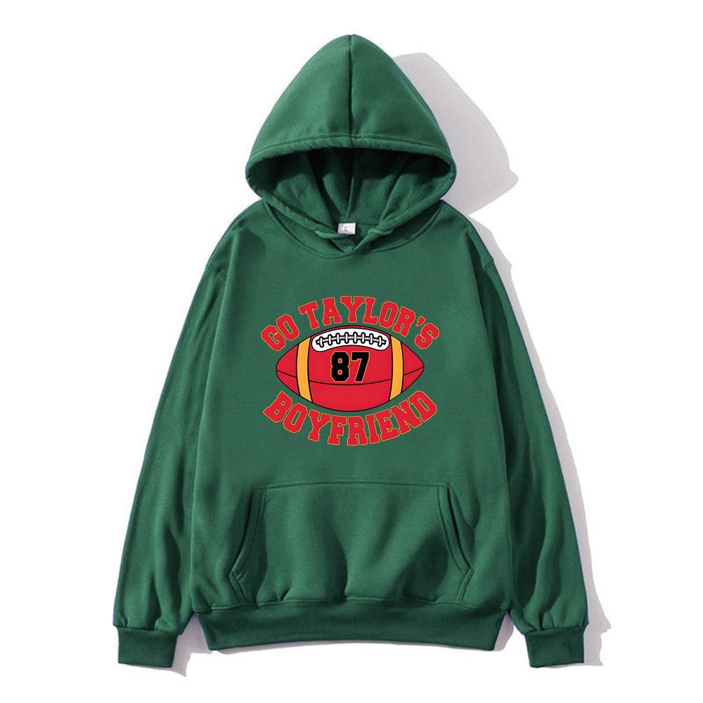 Go Taylor's Boyfriend Hoodie Comfortable with Hooded Sweatshirt for Autumn Winter Clothes Ropa Hombre 87 Football Hoody