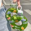 500 ML/350 ML søt smultring barn vannflaske lekkasjesikker reisekopp med håndtaksring Anti fall transparent drikkeflaske