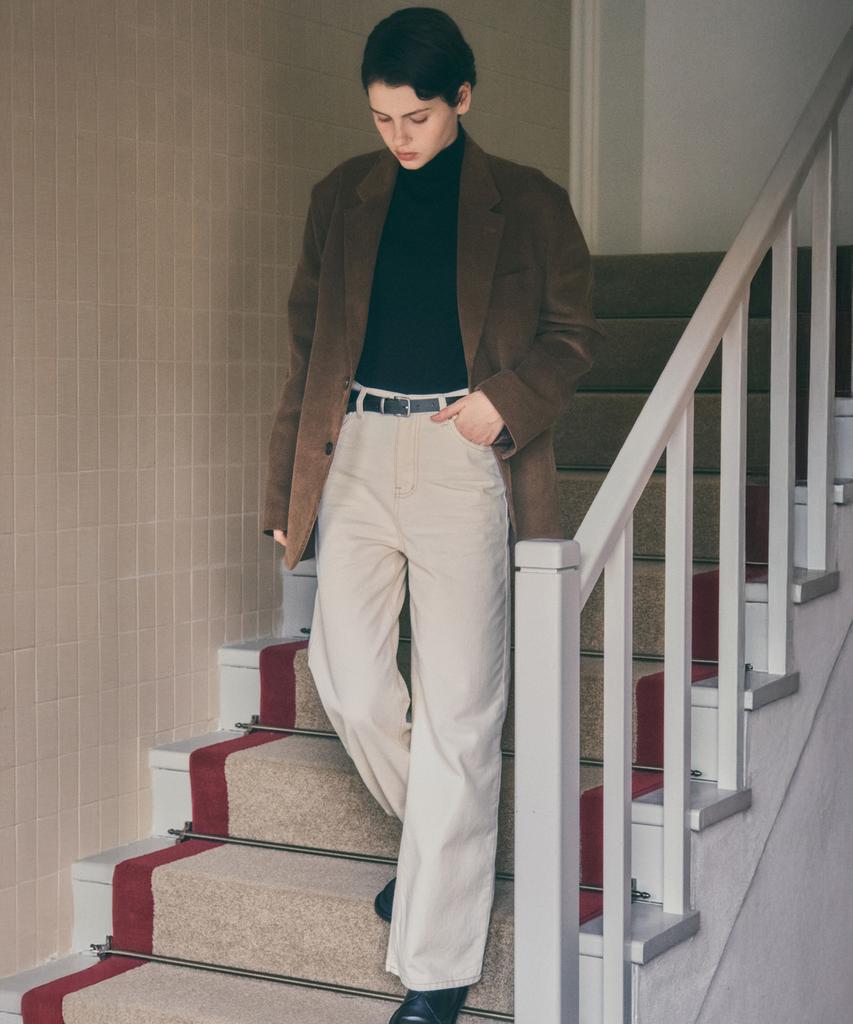 Wednesdayoasisforwomen [Atelier Edition] Corduroy Tailored Blazer Jacket_Brown(W25-Ot12)