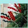 Christmas Plush Garland With Red Green For Holiday Decor And Gift Wrapping