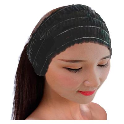 Jednorázové Vlasy Vlasy Vlasový Turban Obličej Černobílé S.fields.inc Pásky, Čepice, 100 kusů Čelenka, Netkaná textilie, Prát, (Černá)