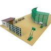 Sankei Nostalgic Diorama Series Schoolyard Equipment Paper Craft 1/150 MP03-105