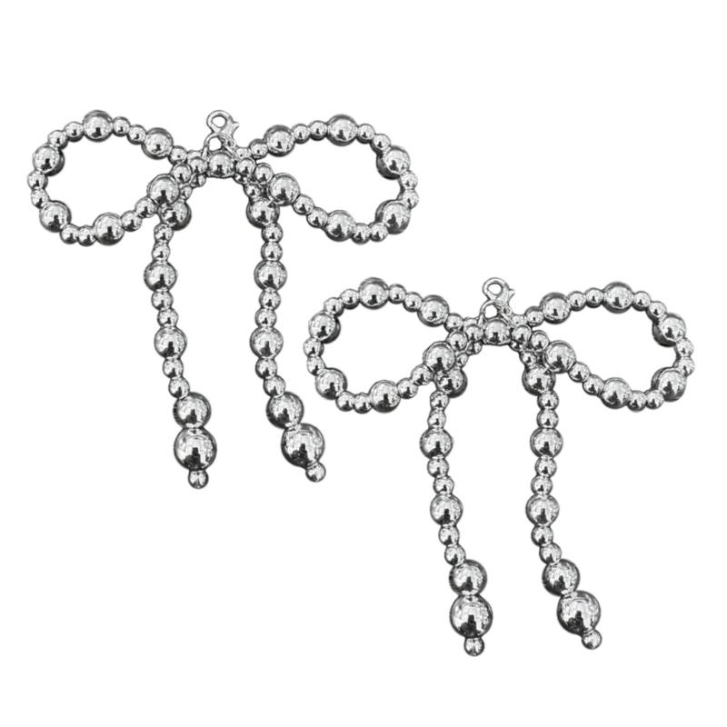 

Стильные украшения для обуви с бахромой Модный аксессуар для обуви с бахромой в виде банта Украшение для обуви из бисера для женщин 1 серебряный