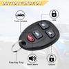 Key Fob for 06-10 Chevy Cobalt / 06-12 Malibu/ 07-09 G5 / 05-08 Grand Prix/ 05-09 Buick Lacrosse Car Keyless Remote, KOBGT04A, 4 Buttons, 2Pcs