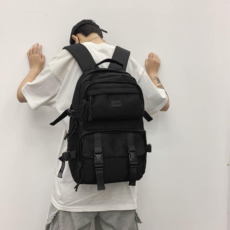Schoolbag female Korean version Harajuku ulzzang college student backpack trendy male large capacity ins wind 1010 new backpack