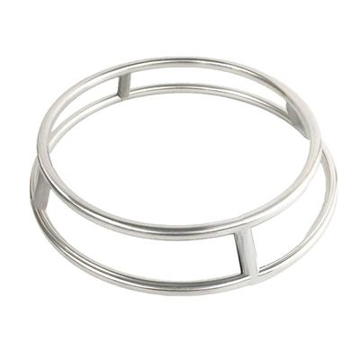 Stainless Steel Pot Rack Thickened Dual Layer Heat Resistant Round Metal Pan Holder Rack for Pot Bowls Dishes