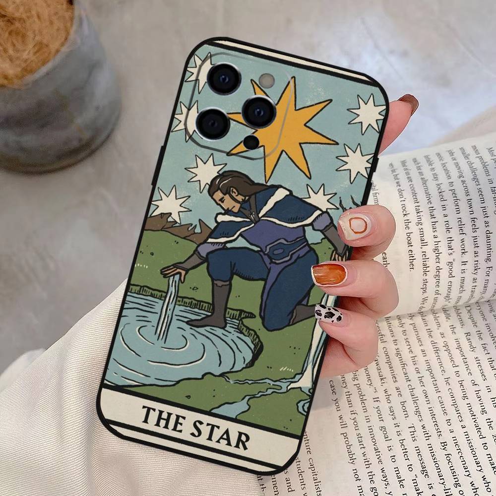 Avatar Tarot Phone Case For iPhone 17, 16,15,14,13,12,11 Plus,Pro Max, Others Soft Black Cover