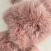 Cute bear-eared Lei Feng hat children's winter warm imitation mink hair ear protection hat cute tail tether hairball plush hat