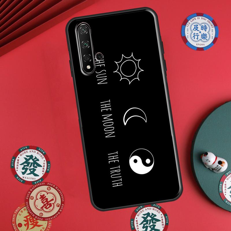 Sun Moon Art For Huawei P20 P30 P40 Lite P60 Pro Nova 12i 11i 8i 12s 9 10 SE Y90 Y60 Y70 Y72 Y61 Y91 Case