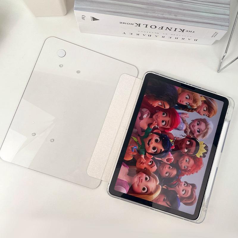 Przezroczyste etui HD do iPada 10.2 7. 8. 9. 10. Generacji 10.9 Air 4 Air5 Cover iPad Pro 11 2020 2021 2022 Magnes Smart Stand Capa