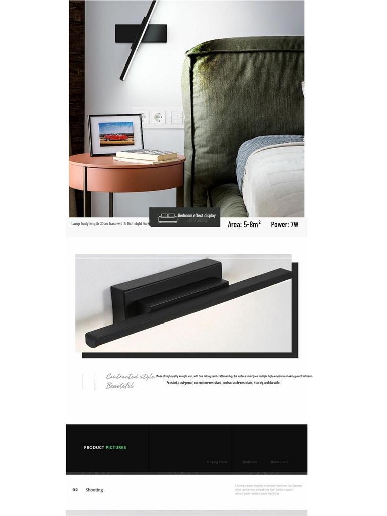 Nordic Wall Lamp for Bedroom or Living Room