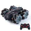 2022 Toy Remote Control All-wheel-drive Lateral Drift Car Stunt Double Rotating Cross-country Climbing Light Children's Toy Car
