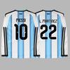 Argentina Jersey Long-Sleeved Football Jersey No. 10 Enzo Di Maria Player Fan Version Home Men