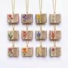 Chic Retro Porcelain Book Necklace Unique Design Birthday Gift for March Born Fashionistas