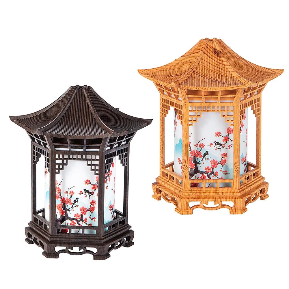 Portable Mini Humidifier Pavilion Shape with Dual Spray Modes and Adjustable Night Light for Relaxing Atmosphere