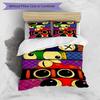 3pcs Duvet Cover Set (1*Duvet Cover + 2*Pillowcase, Without Core), Game Rainbow Friends Print Bedding Set, Bedroom Decor, All‑Season, Birthday Gift