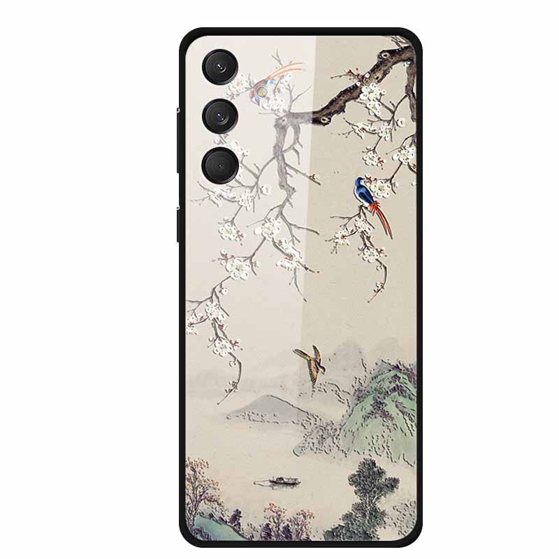 Tempered Glass Phone Cases for Samsung A16 Cases Space Print Hard Back Covers for Samsung Galaxy A16 4G 5G Shells Coque A16 2024