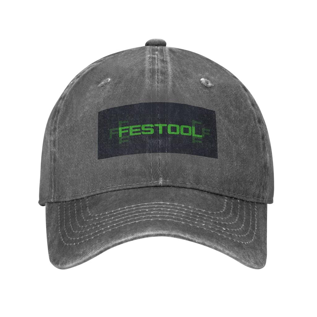 Festool Powertool Denim Fabric Cap Casual Baseball Caps Adjustable Hat Summer Unisex Baseball Hats