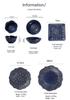 European Baroque Embossed Ceramic Dinner & Soup Plate Set