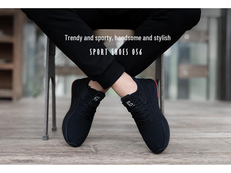 Andningsbara sneakers för män i stora storlekar: Mångsidiga Modetygskor för Vår & Höst