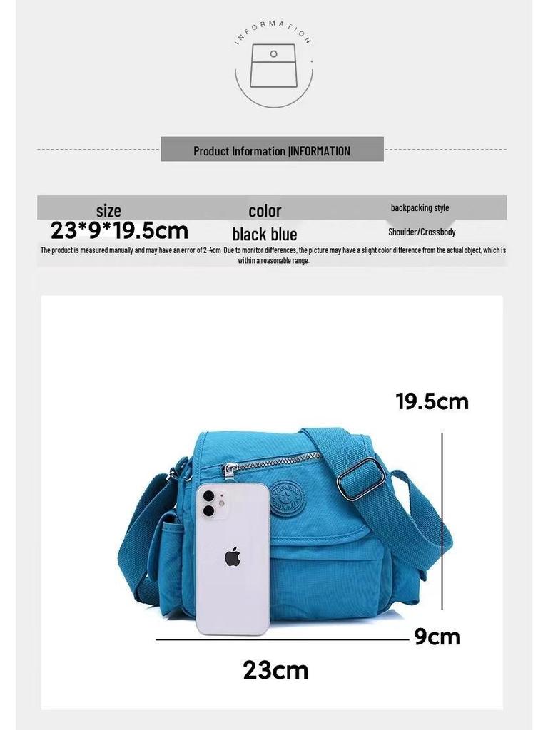 Lightweight Water-Resistant Korean Fashion Women's Crossbody Bag for Commuting and Outings