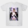 Men Black Print T-shirt Weird Science No-Cut Transfer Paper Print Cotton Tshirt