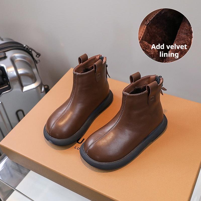 Barneskolette Jenter Moteable Enkle Vinterstøvler Koreansk Stil Prinsessestøvler