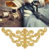 4pcs Iron On DIY Applique Patches Gold & Sliver Trimming Fabric Stickers  DIY Craft Decoration