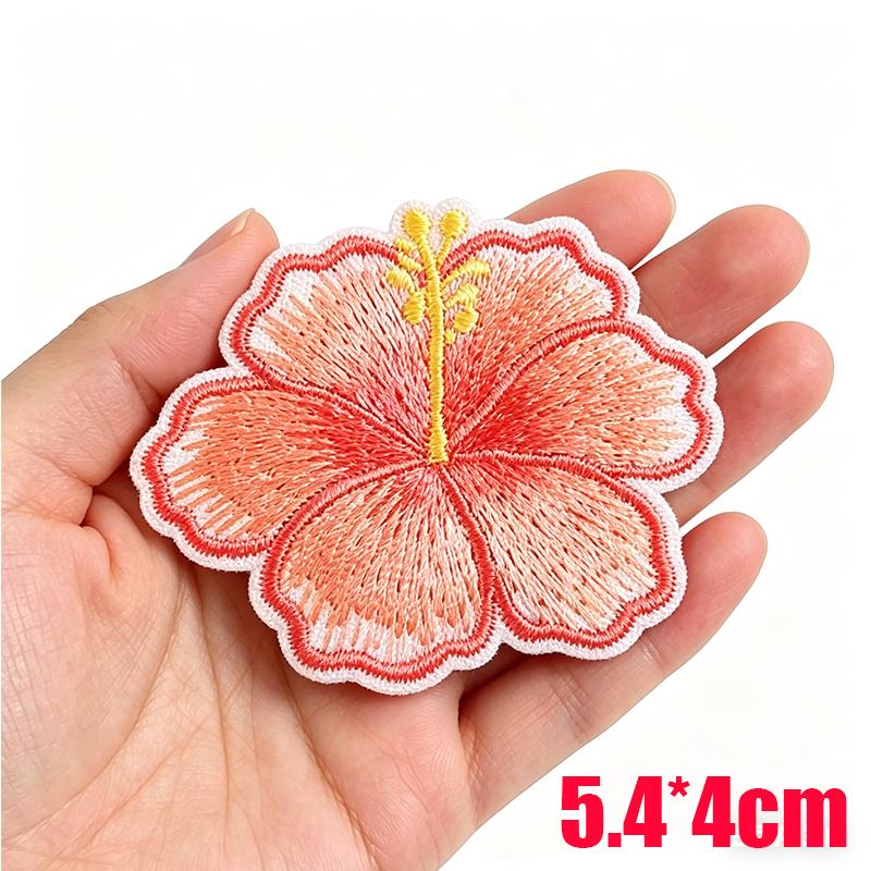 2026 Cartoon Summer Tropical Style Embroidered Patches Coconut Shell Hat Slippers Patch Iron On Patches For Clothing Decoration