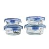 Yileya 4-Piece Heat-Resistant Glass Food Storage Set