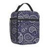 Red Paisley Mandala Lunch Box Portable Insulated Lunch Bag Reusable Cooler Bento Tote Bag for Women Men Work Picnic Hiking