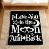 Art I Love You To the Moon and Back Flannel Soft Warm Plush Blanket Sofa Living Room Pet Hogar Bedroom Gift Home Car Portable