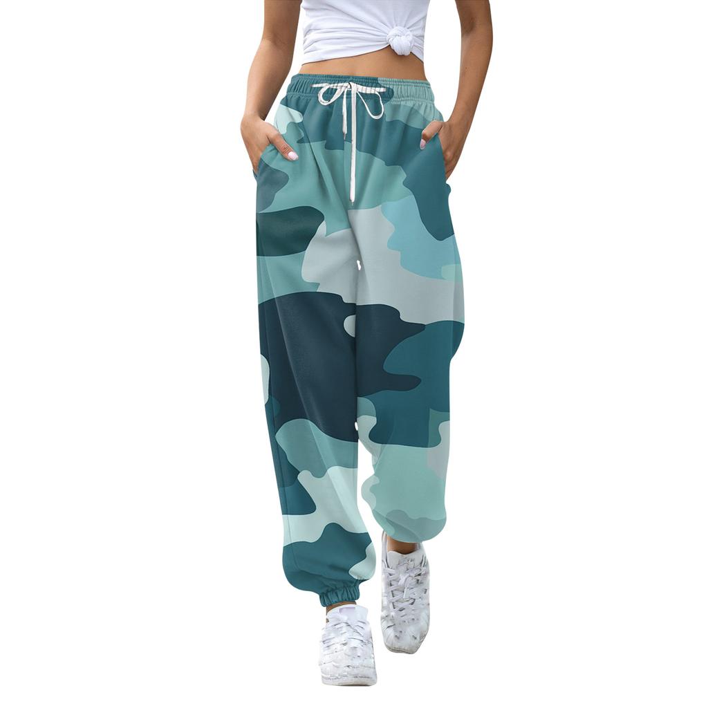 Kids Sport Printed Gradient Drawstring Pocket Casual Sweatpants Pants