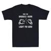 May The Bridges I Burn Light My Way Skeleton Hands Funny Vintage Men's T-Shirt
