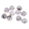 10 Pcs Polyhedral S 1-12 Numbers House Props