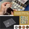 360 Vakjes Munt Albums,Munt Houder Munt Verzameling Boek voor Munt Diameter Kleiner Dan 1.37",Postzegel Verzameling Boek Grid Munt Boek met