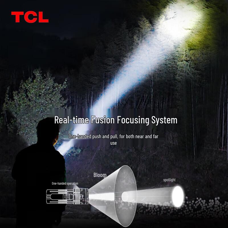 TCL T1000 High-Power Rechargeable LED Flashlight