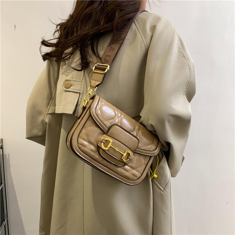 Neue High-End-Mode Stickgarn Schleife Satteltasche Einzelne Schulter Schräg Tragbar Trendige Damentasche